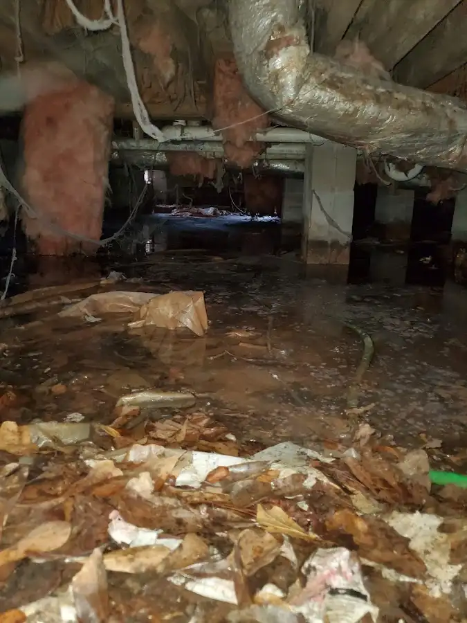Crawl space flood assessment for Commercial Water Damage Restoration in Fair Oaks Ranch