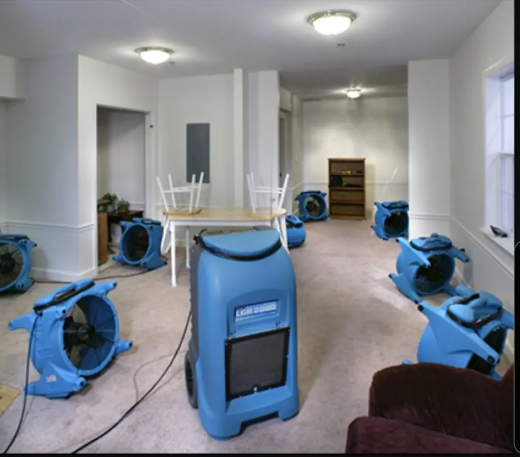 Air movers and dehumidifier setup for Water Extraction & Removal in Fair Oaks Ranch
